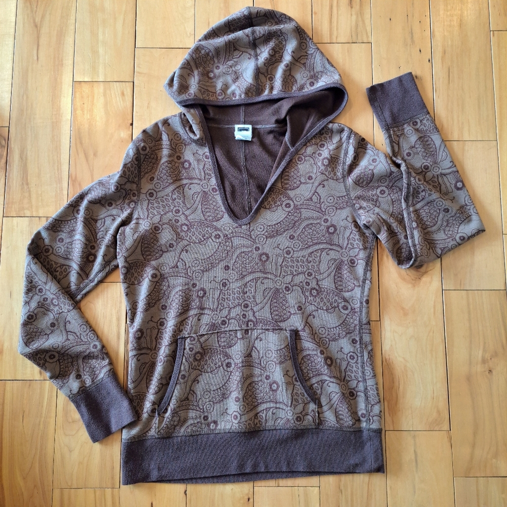 NORTH FACE Hoodie Long Sleeve Layer Wool Size Medium